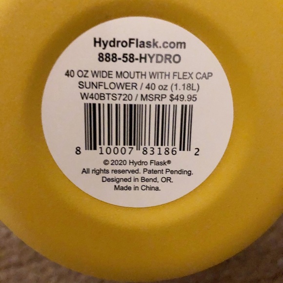 Hydro Flask Sunflower 40 oz - Picture 3 of 3